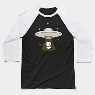 Kawaii Panda Alien Abduction T-Shirt Baseball T-Shirt